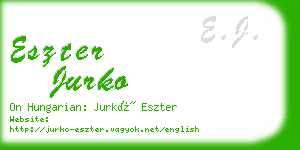 eszter jurko business card